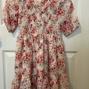 Girls Gymboree Floral Pink Kids Dress